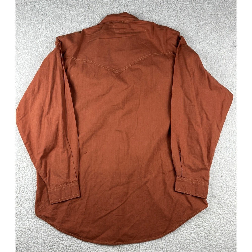 Vintage 90s Short Circuit Embroidered Beaded Western Shirt Brown Boho Medium NWT - Picture 3 of 12